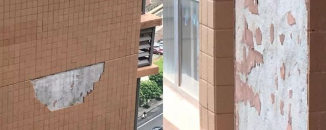 高层瓷砖脱落维修