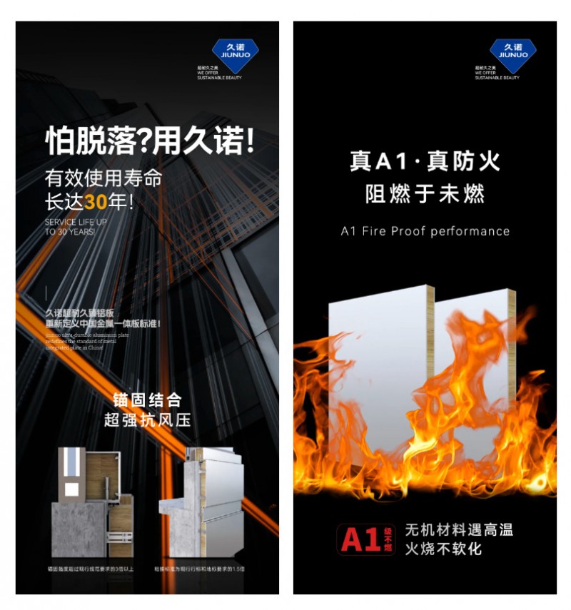 久诺臻铝板力克传统铝板幕墙变形脱落难题！引领超耐久潮流！
