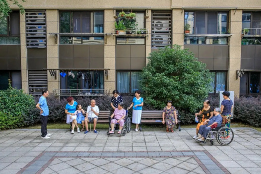 重建的沿江新村外立面呈现高级质感
