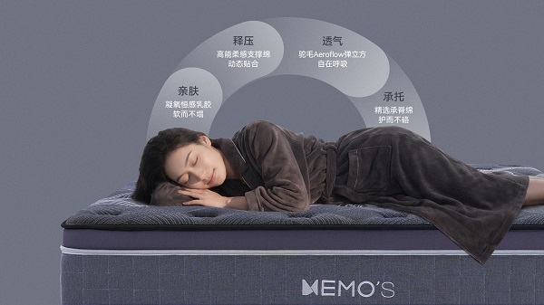 聚焦深眠需求 | MEMO’S美梦思推出夜舟深睡系列床垫，以科技赋能健康睡眠