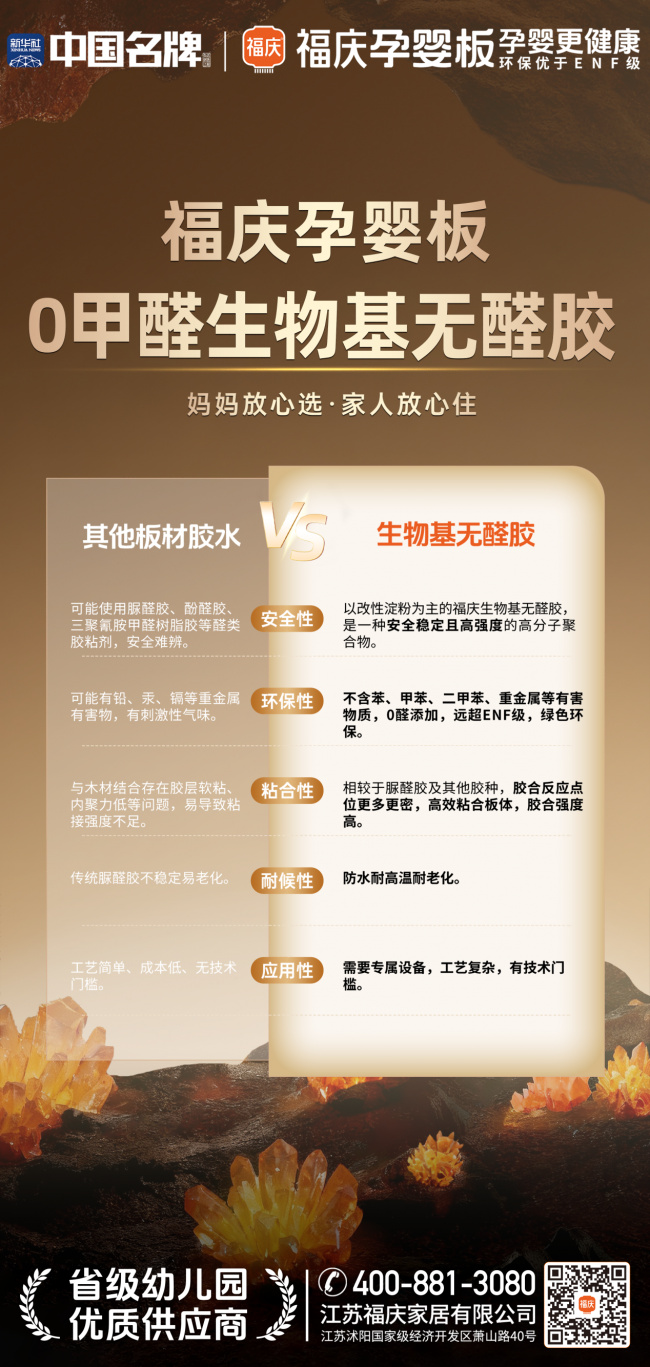环保优于ENF级！福庆卷的不是标准，是孕婴健康基准线